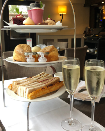 champagne afternoon tea at barnham broom