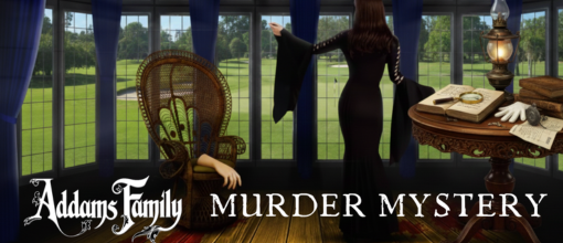 addams family murder mystery event