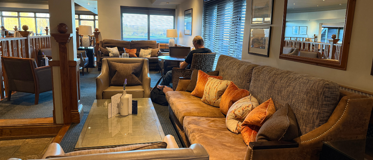 sports bar lounge area