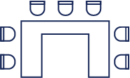 meeting room layouts and capacity