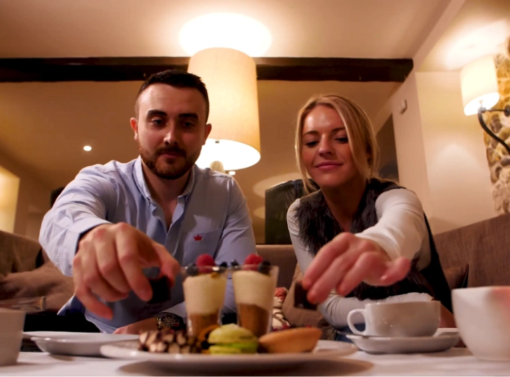 A romantic afternoon tea for couples at Barnham Broom Norfolk