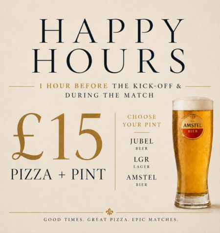 pizza and a pint 15 world cup offer 2