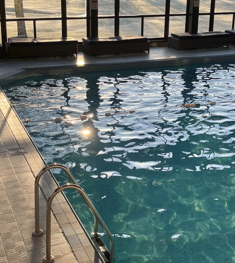 the pool at barnham broom spa outside norwich